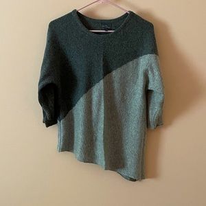 Grey asymmetrical sweater, light weight